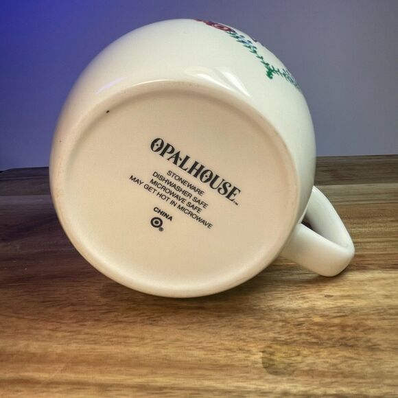 Morning Vibes Floral Heart Opalhouse Coffee Mug Mother Sister Gift 16oz - Picture 4 of 6